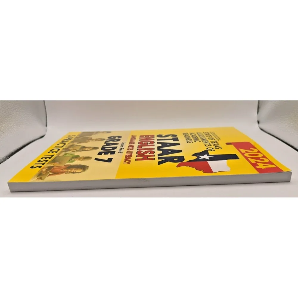 STAAR English Grade 7 2024 Texas ELA Practice Tests Workbook Jason Reed‎ 5 Tests